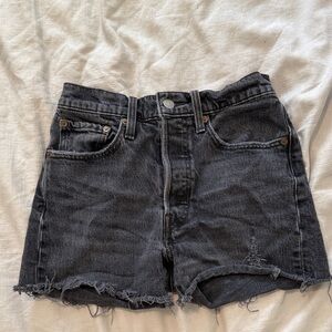 Levi’s 501 Black Denim Women Shorts